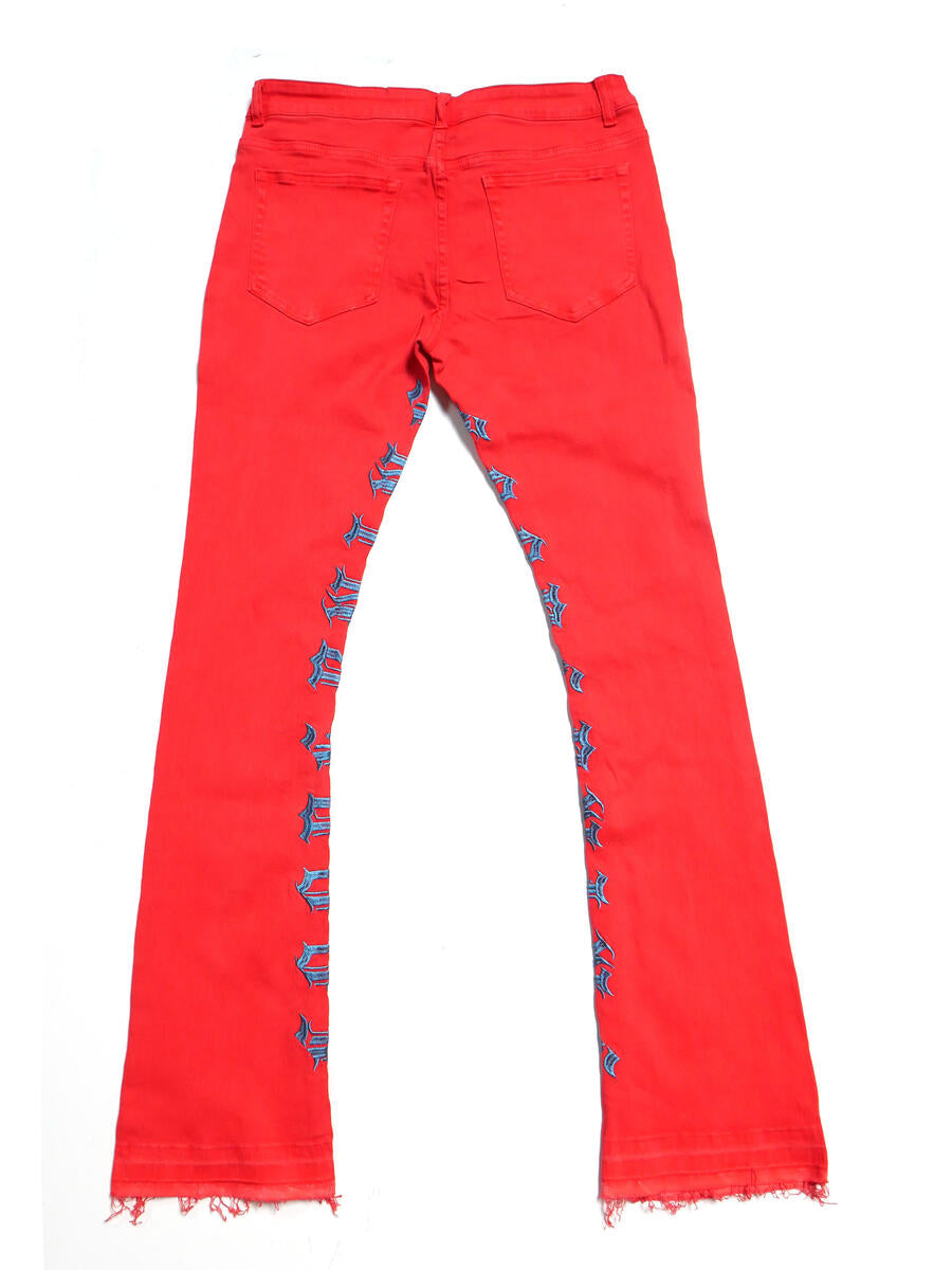 DESERT STACK JEANS RED