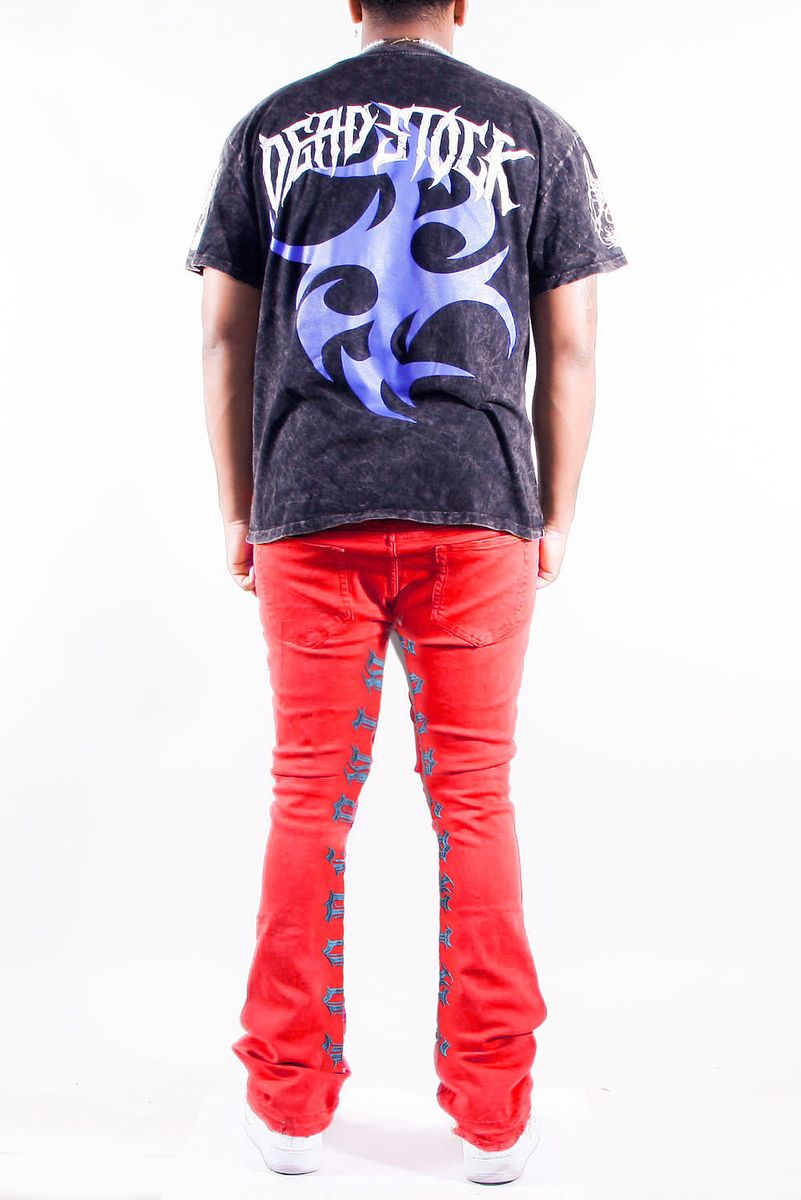 DESERT STACK JEANS RED