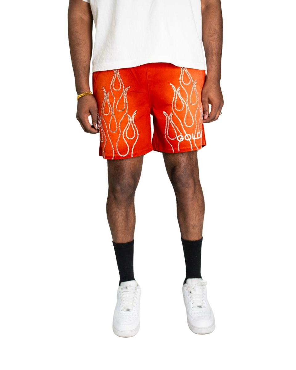 RED ETERNAL FLAME SHORT