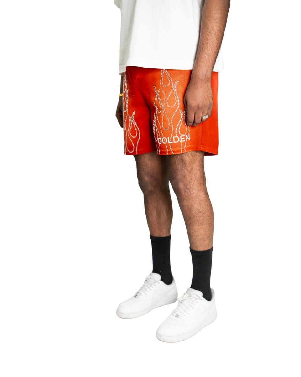 RED ETERNAL FLAME SHORT