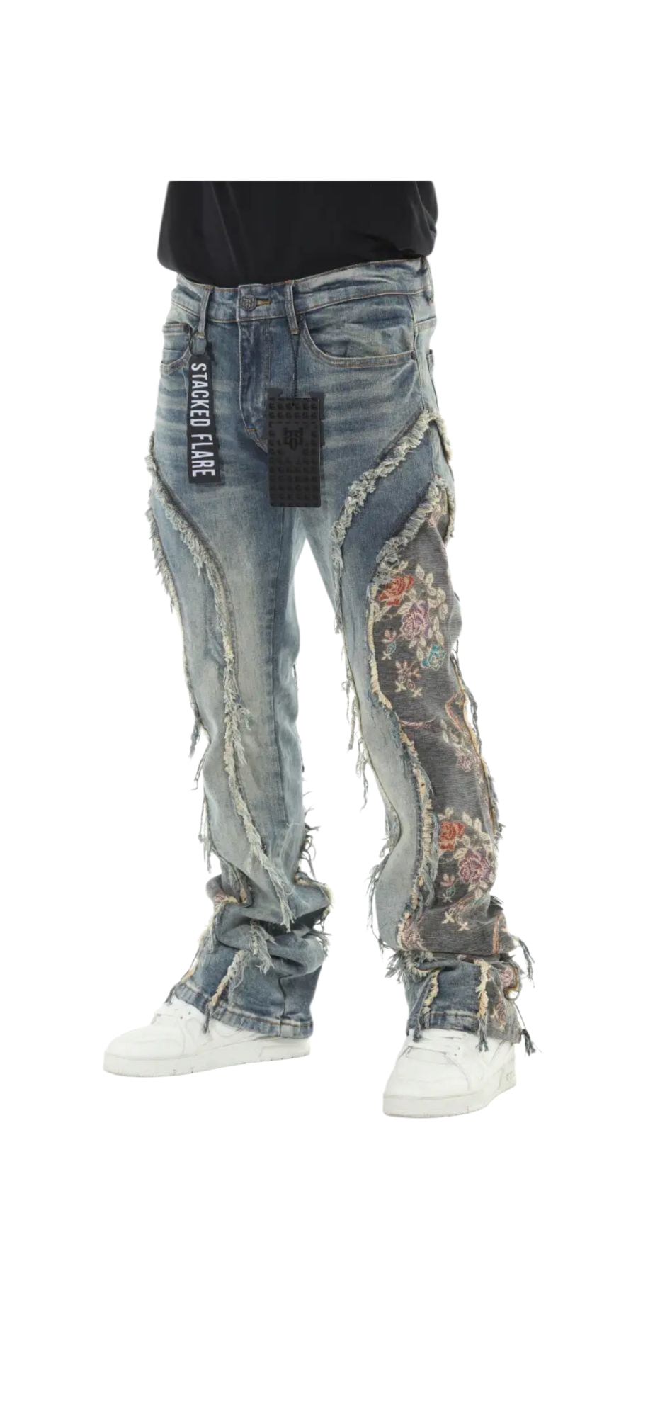 BLUE DENIM TAPESTRY STACK