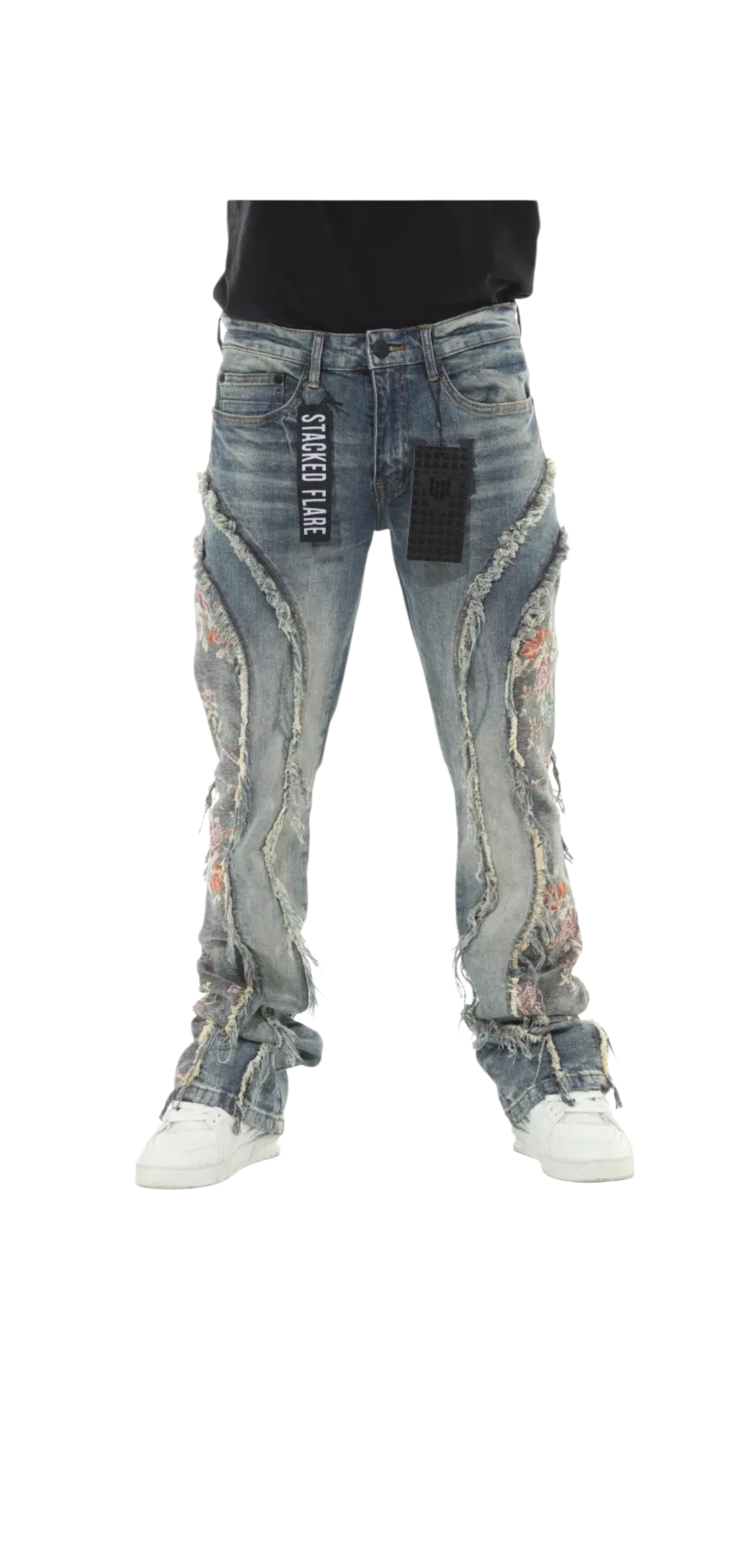BLUE DENIM TAPESTRY STACK
