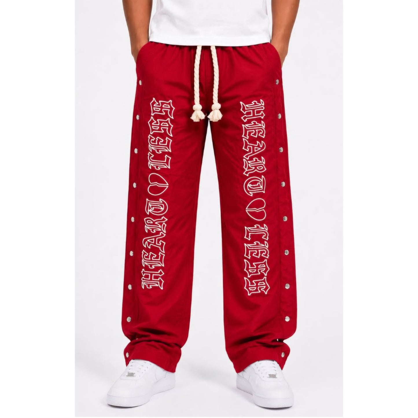 Heartless Nylon Pants - Red
