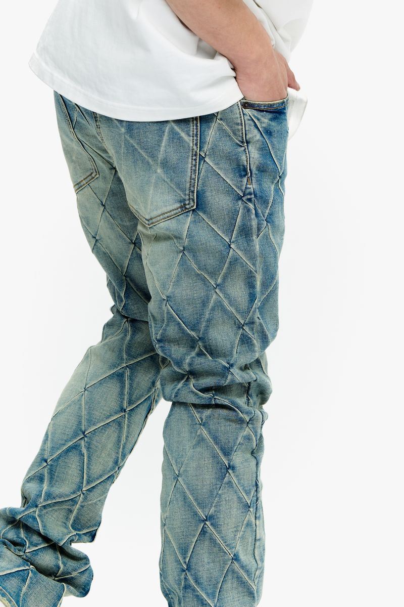 VALABASAS.TIRE LTSTACKED FLARE .VINTAGE BLUE