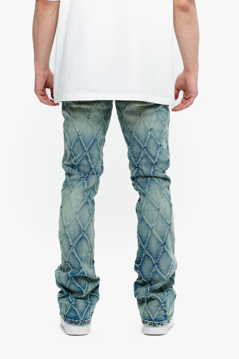 VALABASAS.TIRE LTSTACKED FLARE .VINTAGE BLUE
