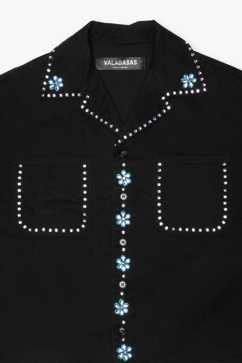 UNDER PRESSURE BUTTON DOWN BLACK