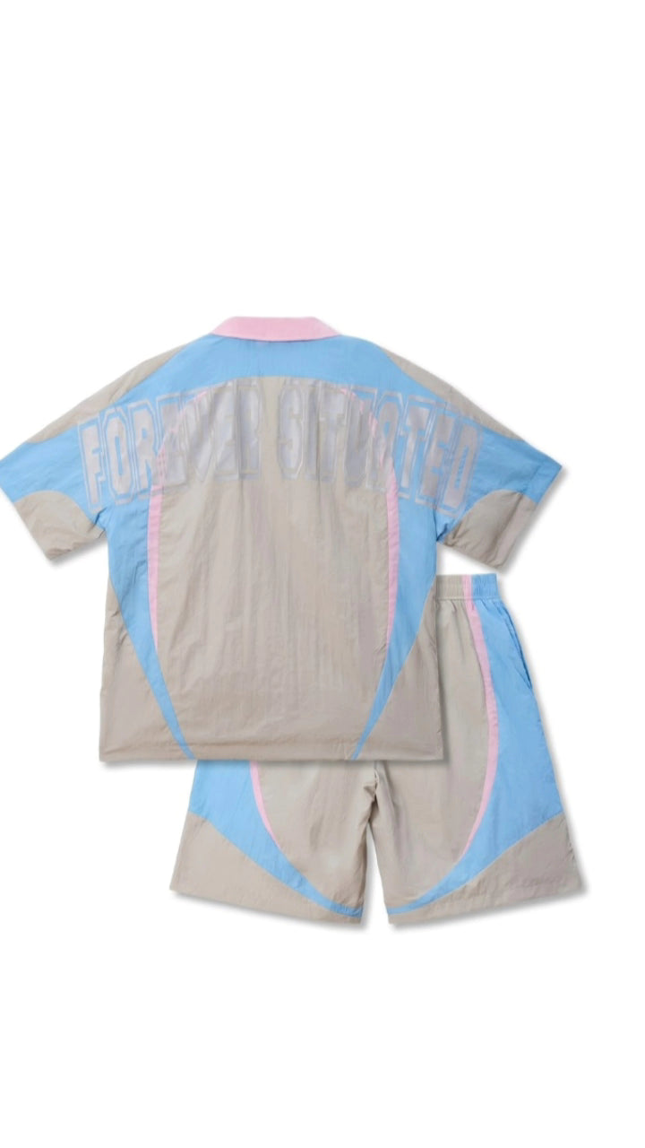 GREY NYLON REFLECTIVE SET