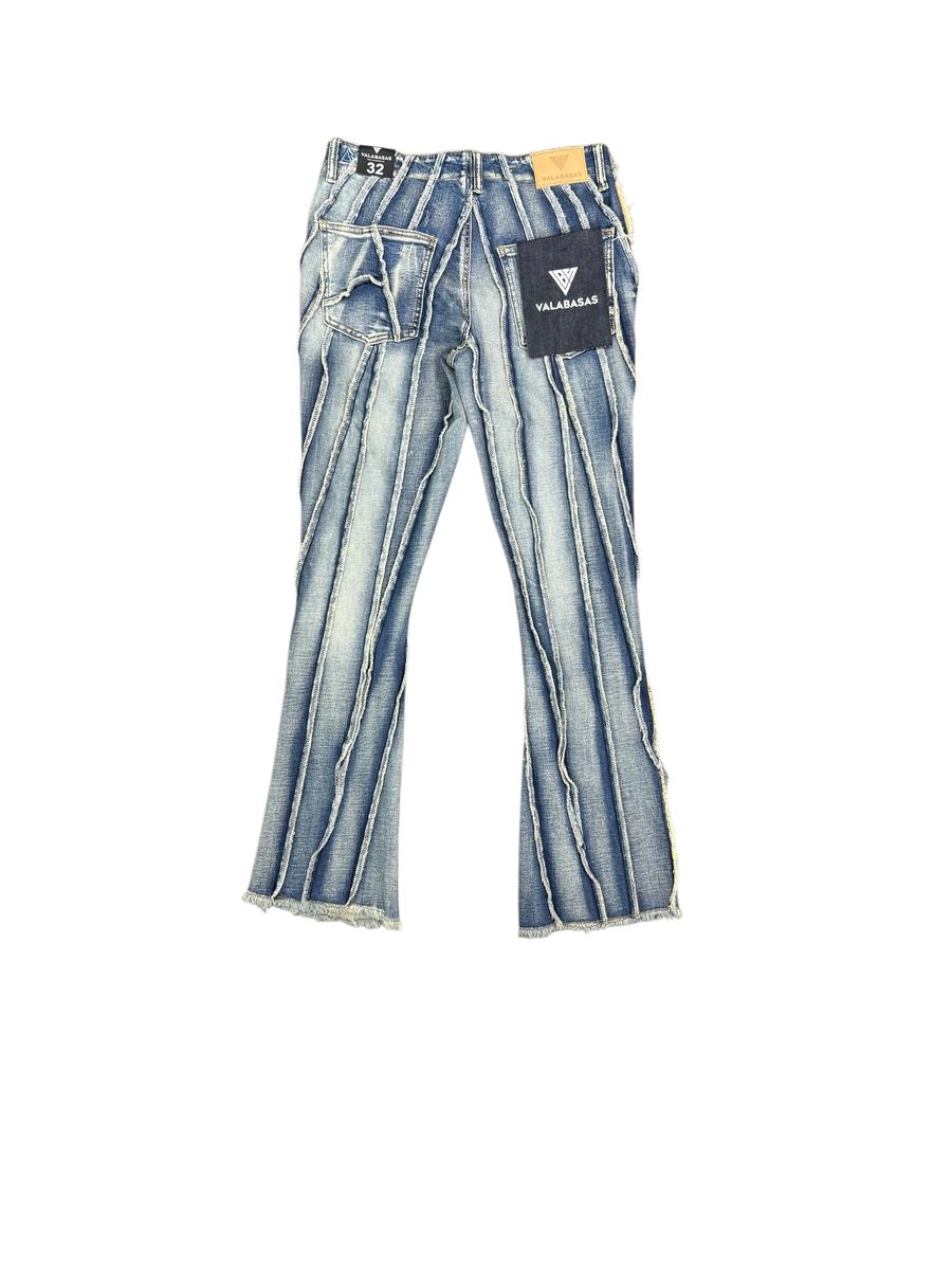 TWISTED" STACKED VINTAGE DENIM