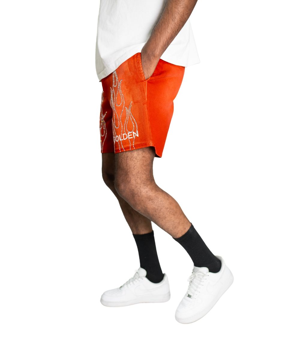 RED ETERNAL FLAME SHORT