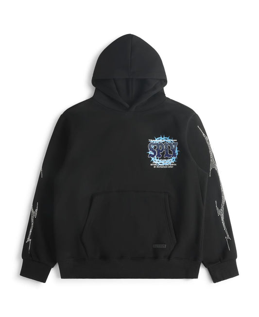 CHAOS HOODY BLACK