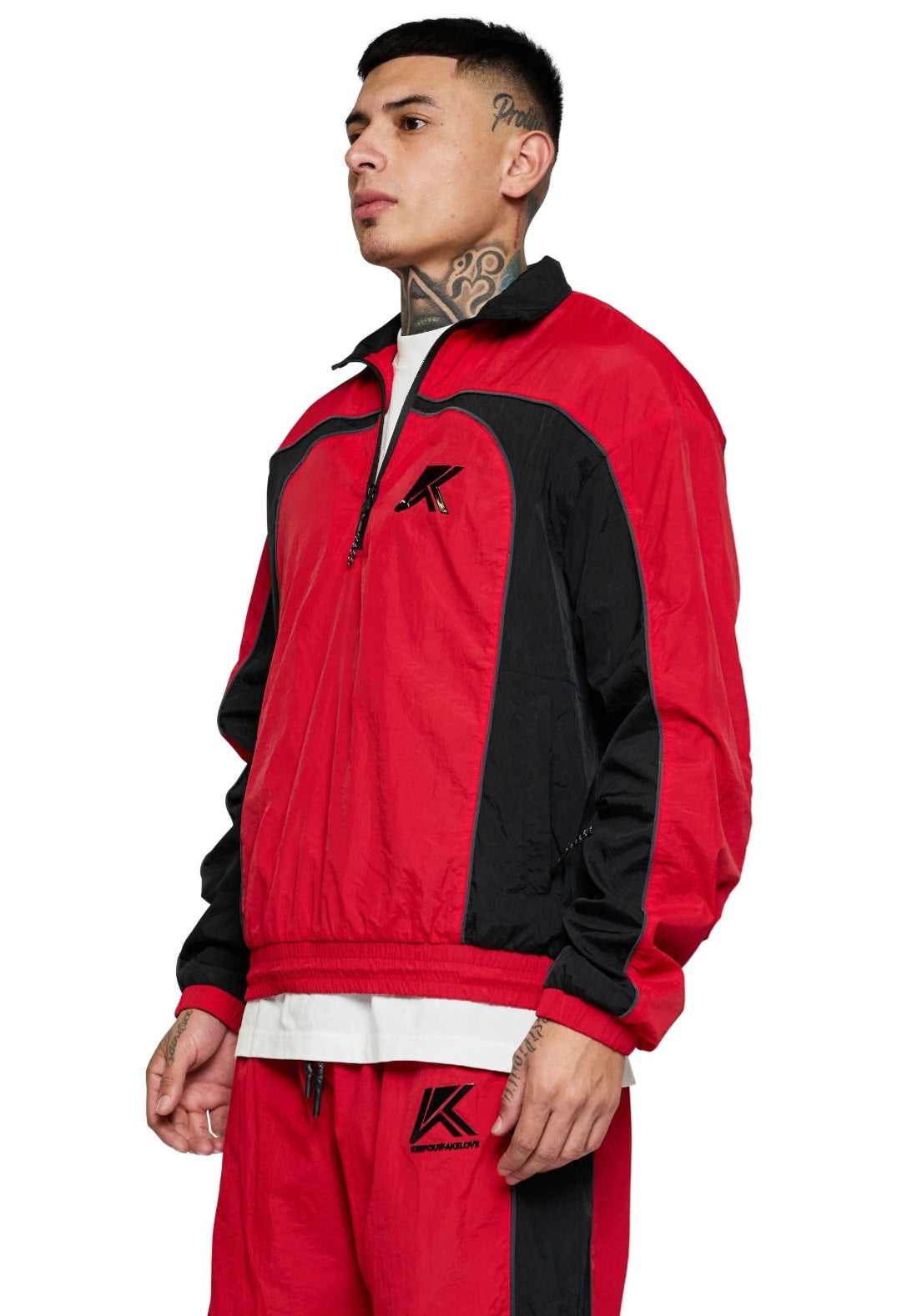 SHORT TRACK SUIT RED