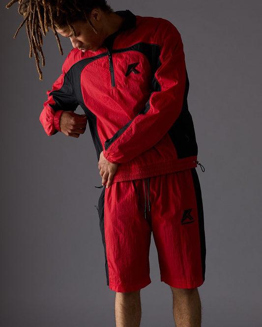SHORT TRACK SUIT RED