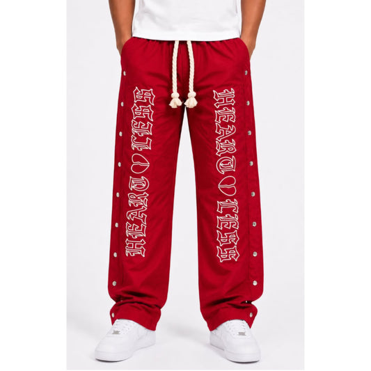 Heartless Nylon Pants - Red