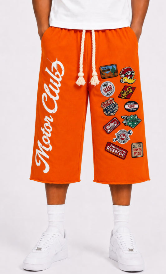 ORANGE 3/4 fashion shorts