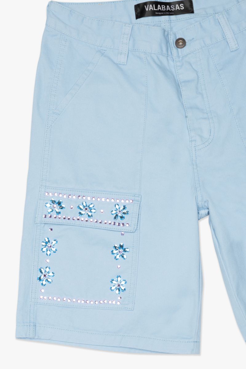 SKY BLUE DENSE" SHORTS