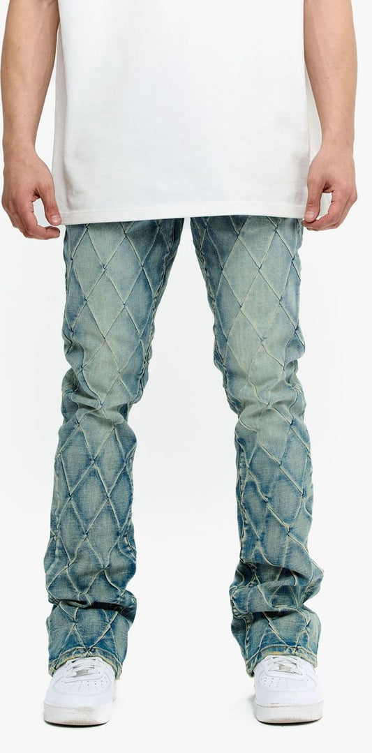 VALABASAS.TIRE LTSTACKED FLARE .VINTAGE BLUE