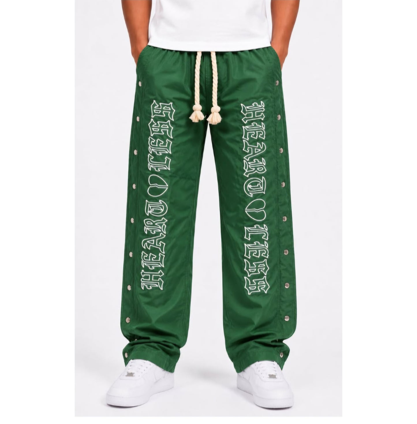 Heartless Nylon Pants -Green