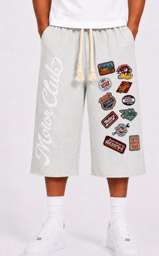 HEATHER GREY 3/4 fashion shorts