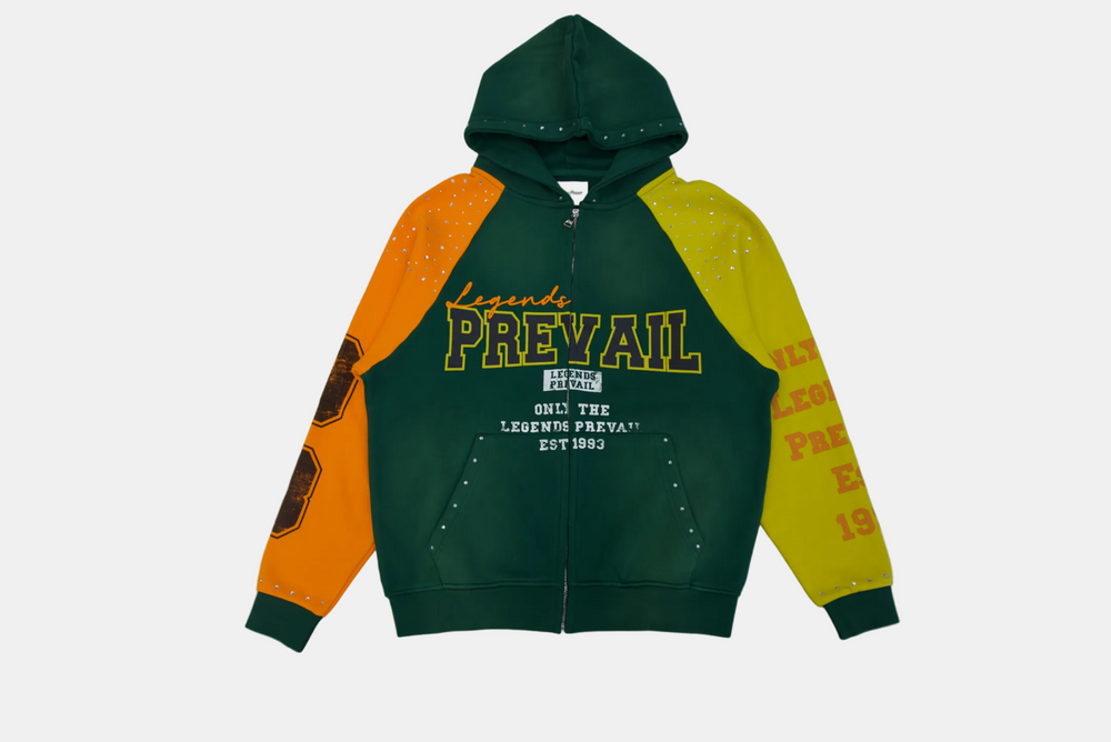 LEGENDS PREVAIL  SWEAT SUITS GREEN/ORANGE/YELLOW