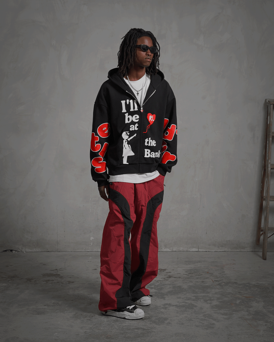 I'll Be At The Bank Scattered Zip Up