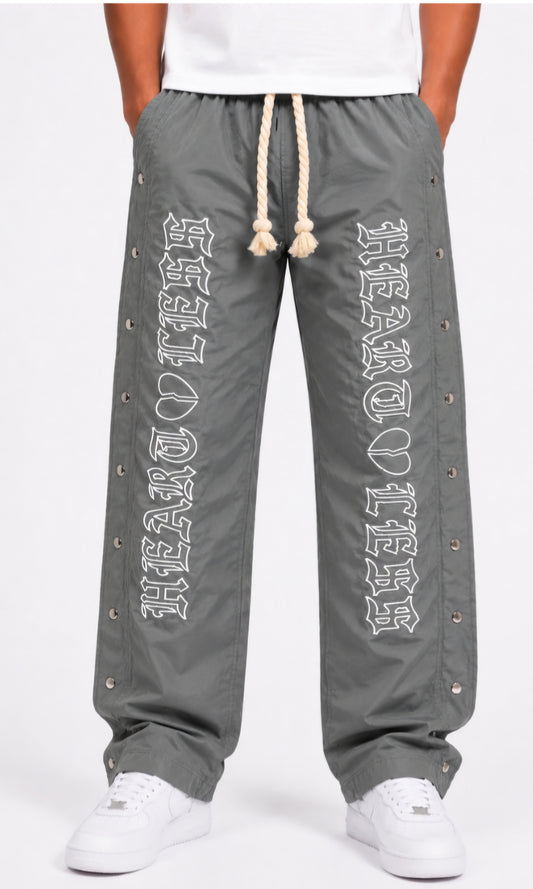 HEART LESS NYLON PANTS