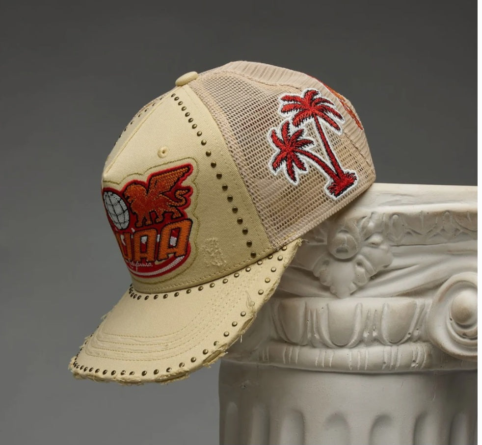 DUAA SNAPBACK HATS  BEIGE
