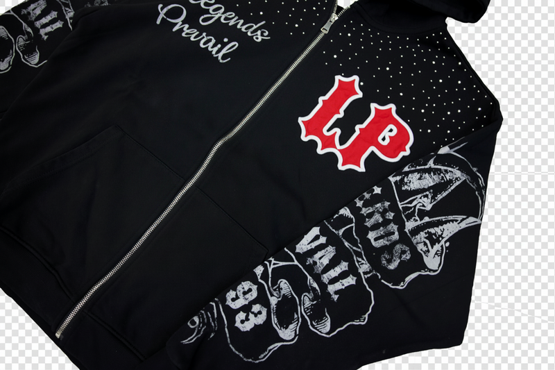 LEGENDS PREVAIL  SWEATSUITS BLACK/RED