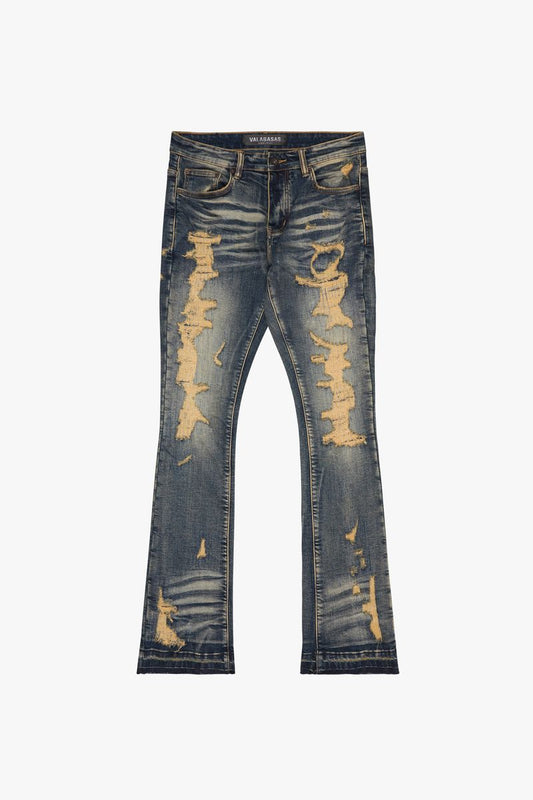 TEARAWAY" STACKED DENIM
