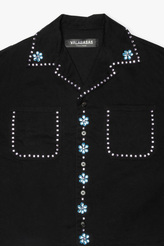 UNDER PRESSURE BUTTON DOWN BLACK