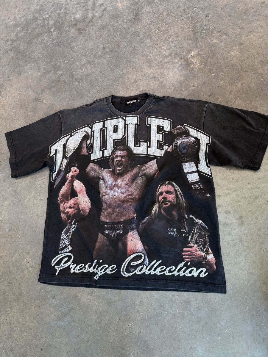 TRIPLE H Rhinestone Tee