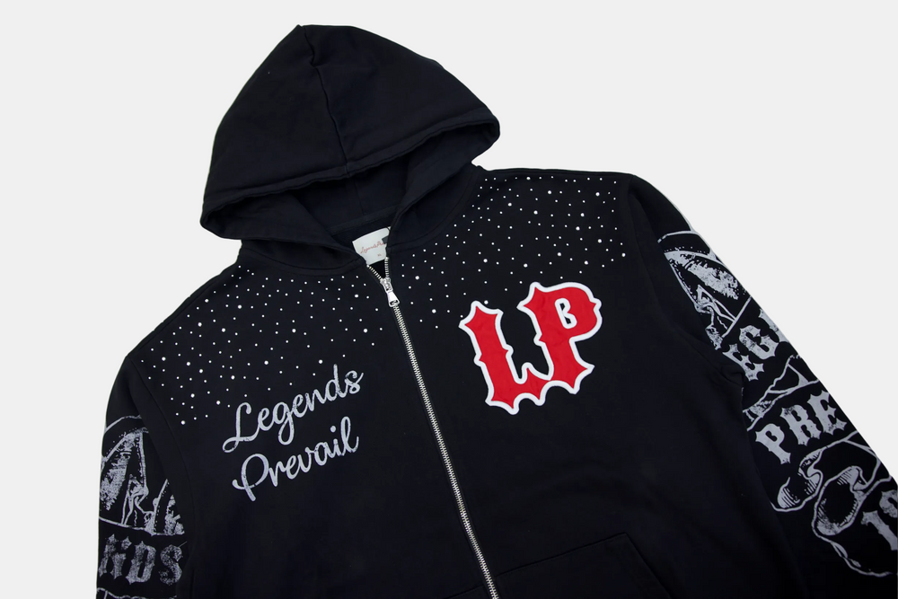 LEGENDS PREVAIL  SWEATSUITS BLACK/RED